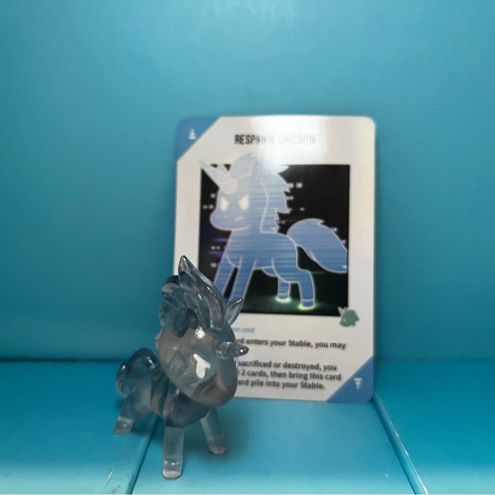 Unstable Unicorns Vinyl Figure - Excl. Respawn Unicorn with promo card (no box)